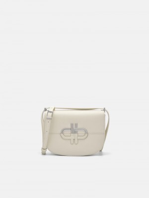 Pedro Icon Leather Bags Women Shoulder Bags Beige | Q9Q-2329