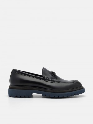 Pedro Icon Leather Men Loafers Black2 | Q9Q-2442