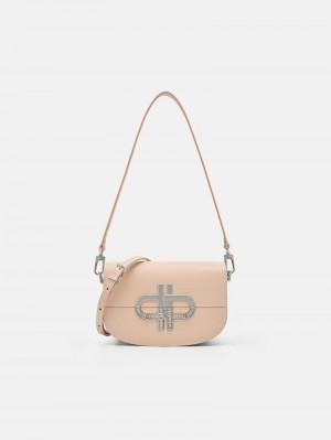 Pedro Icon Mini Leather Bags Women Shoulder Bags Nude | Q9Q-2309