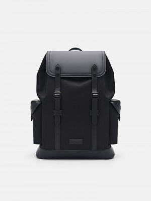 Pedro Jones Nylon Bags Men Backpacks Black | Q9Q-1210