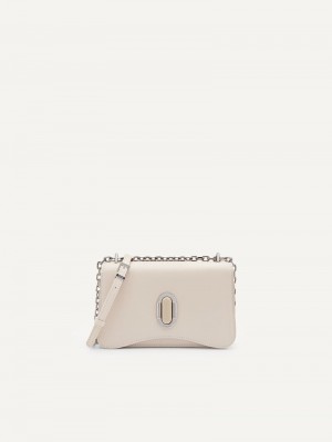 Pedro Studio Rift Leather Bags Women Shoulder Bags Cream | Q9Q-2023