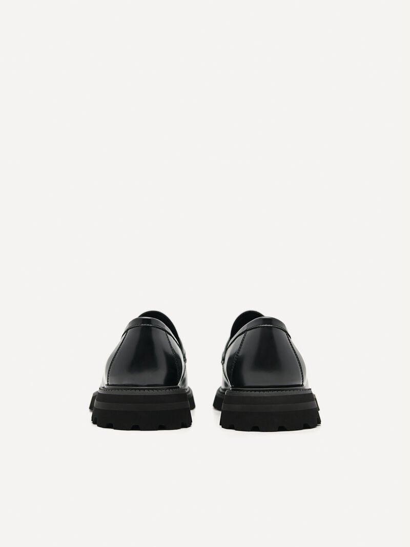 Pedro Icon Leather Men Loafers Black | Q9Q-2435
